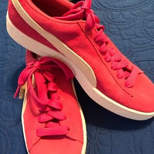 Pink Puma Shoes